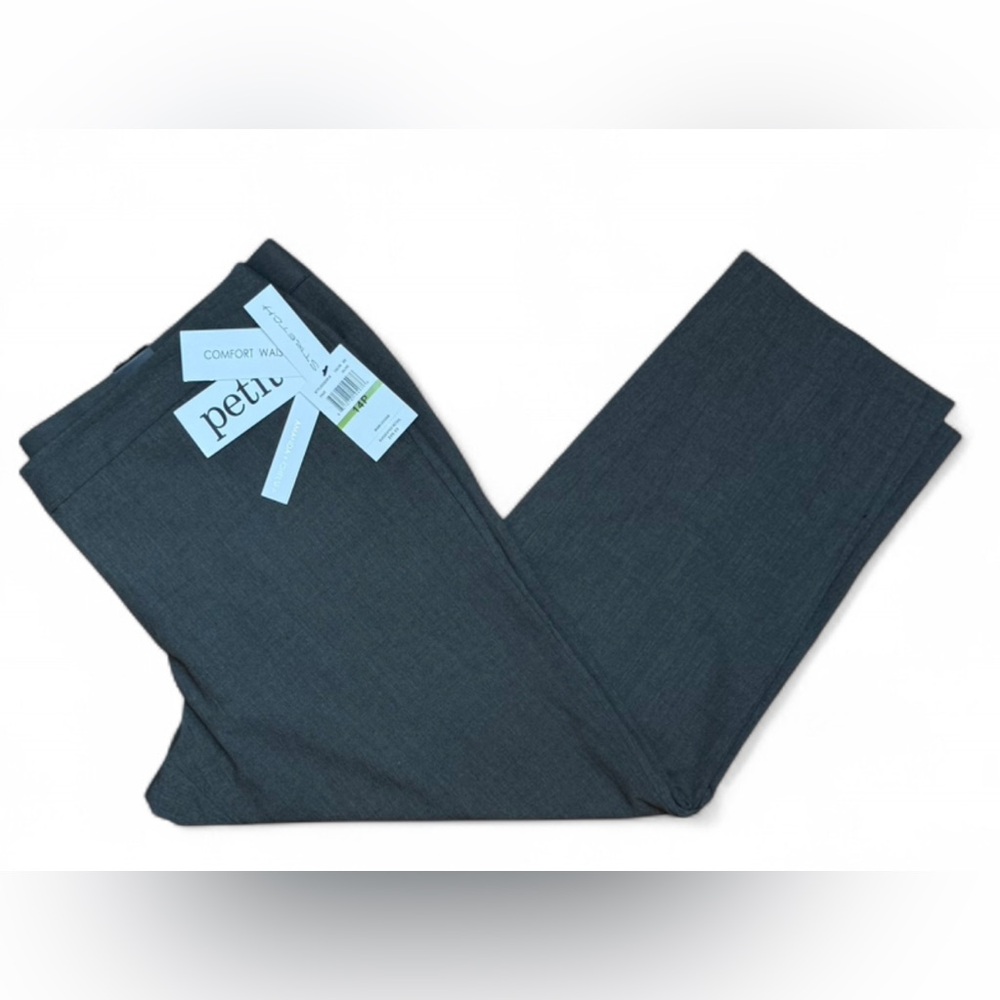 Amanda + Chelsea Petite Contemporary Fit Straight Leg Pants